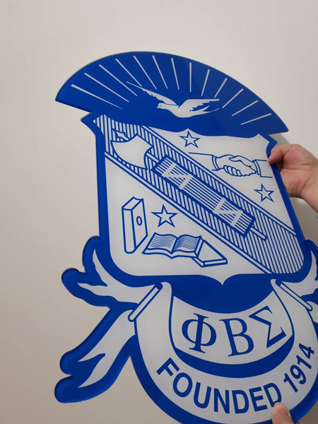 Phi Beta Sigma Acrylic Shield (24")