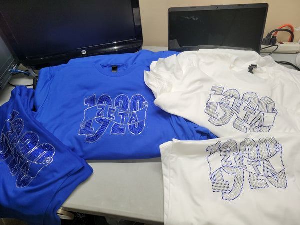 1920 White Bling T-Shirt