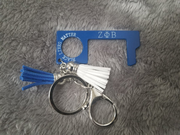 Black Lives Matter  /  ΖΦΒ no touch keychain tool