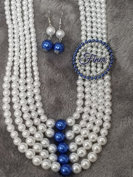 Finer 5 Strand Necklace Set