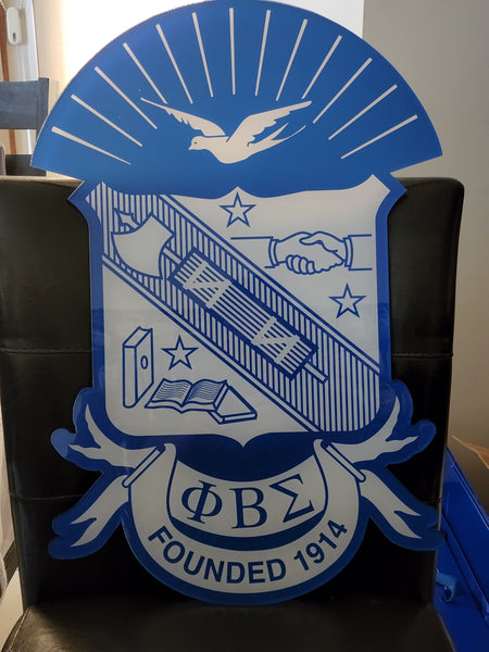 Phi Beta Sigma Acrylic Shield (24")