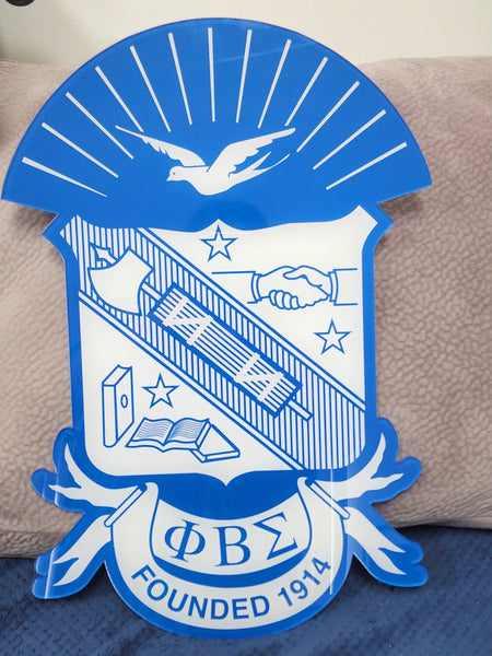 Phi Beta Sigma Acrylic Shield (24")