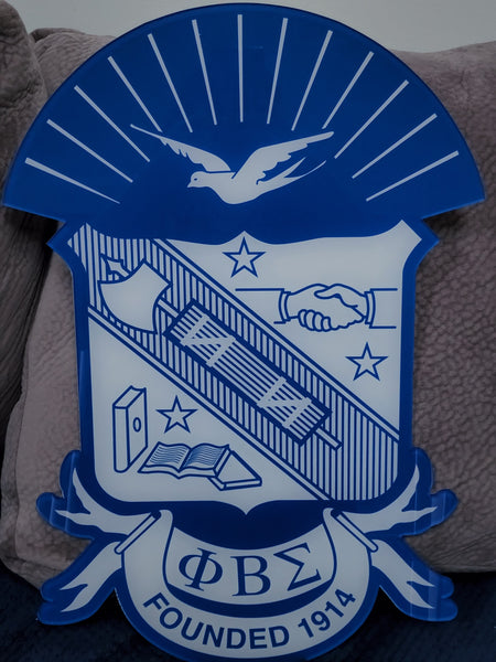 Phi Beta Sigma Acrylic Shield (24")