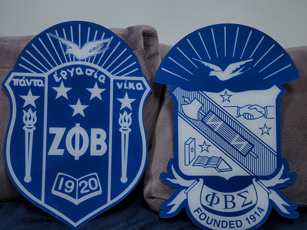 Zeta Phi Beta Acrylic Shield (24")