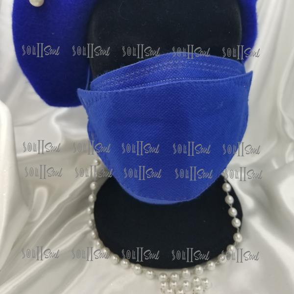 Royal Blue Disposable Masks (set of 10)