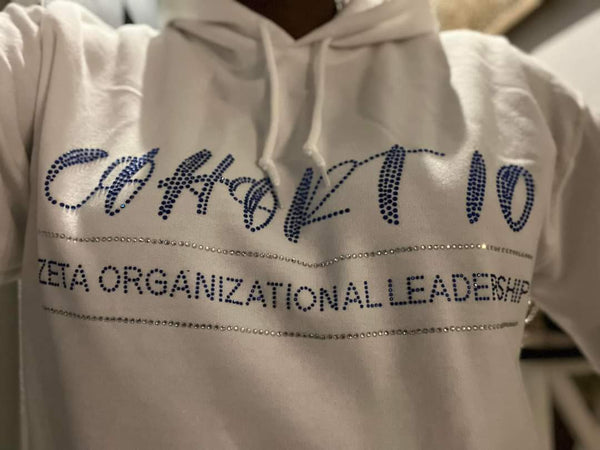ZOL Cohort 10 Bling Hoodie (White)