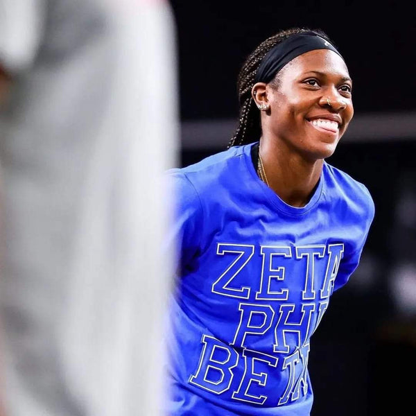Zeta Phi Beta Long Sleeve Embossed Shirt (Royal Blue)