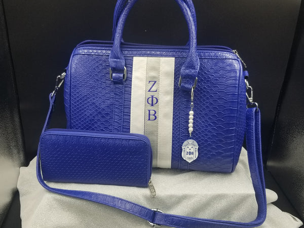 Complete Set - ΖΦΒ Laptop/ Tote Bag and Pouch, Zpeedy bag and wallet, and Cosmetic Pouch / Wristlet and key holder