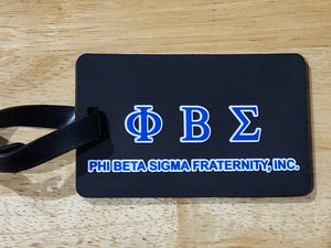 Phi Beta Sigma Fraternity, Inc. Embossed Luggage Tag (Black)