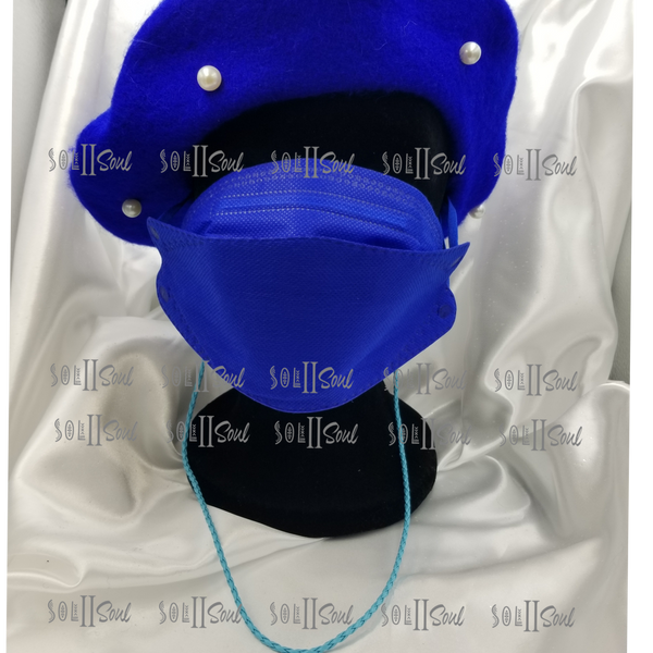 Royal Blue Disposable Masks (set of 10)