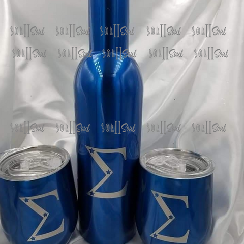 Sigma Wine Bottle & Tumbler Set