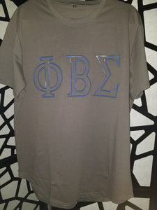 Phi Beta Sigma Embossed Shirt (Charcoal Grey)